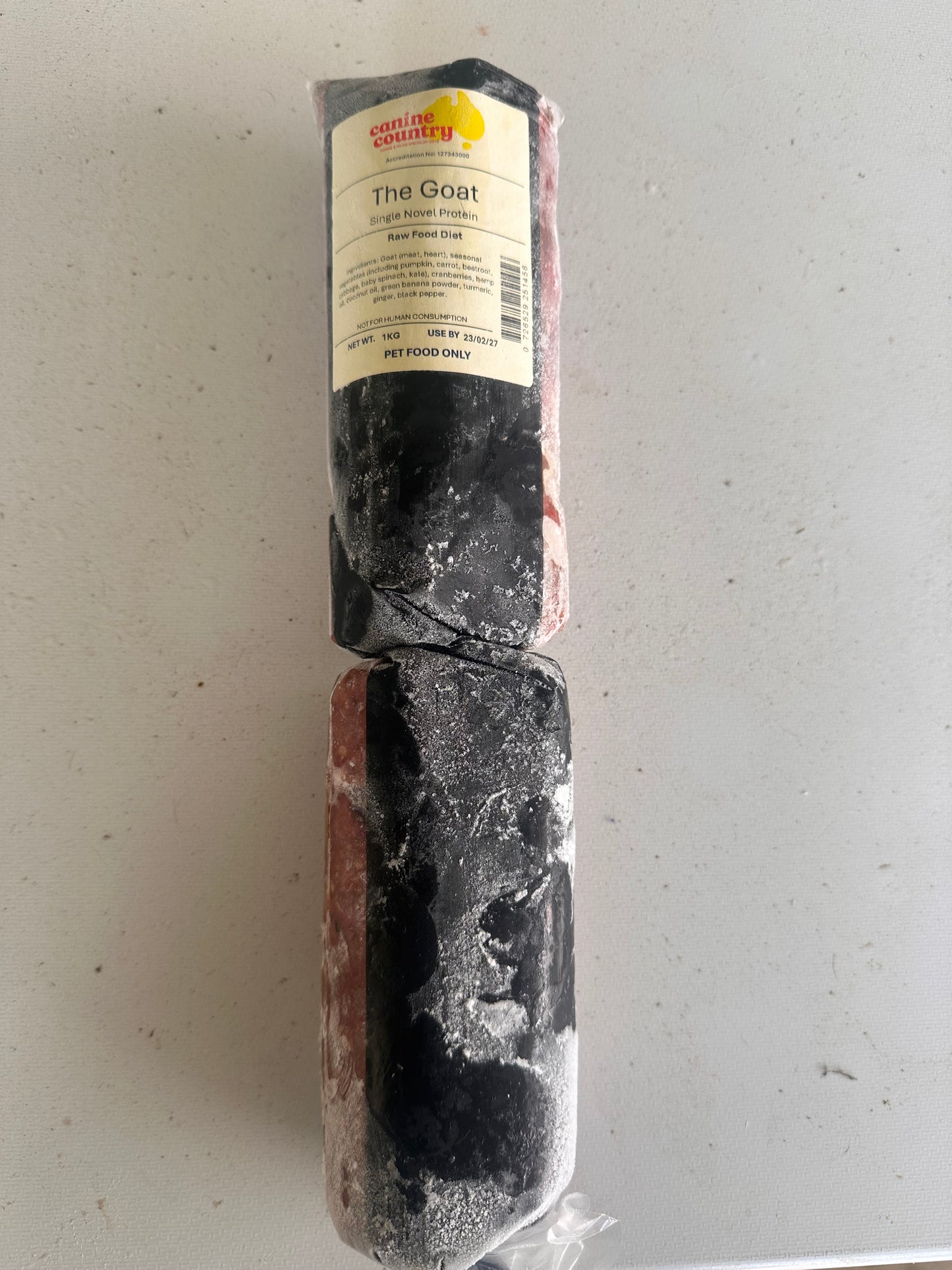 Canine Country Raw Food (BARF) - Goat Single Ingredient BARF Pick Up