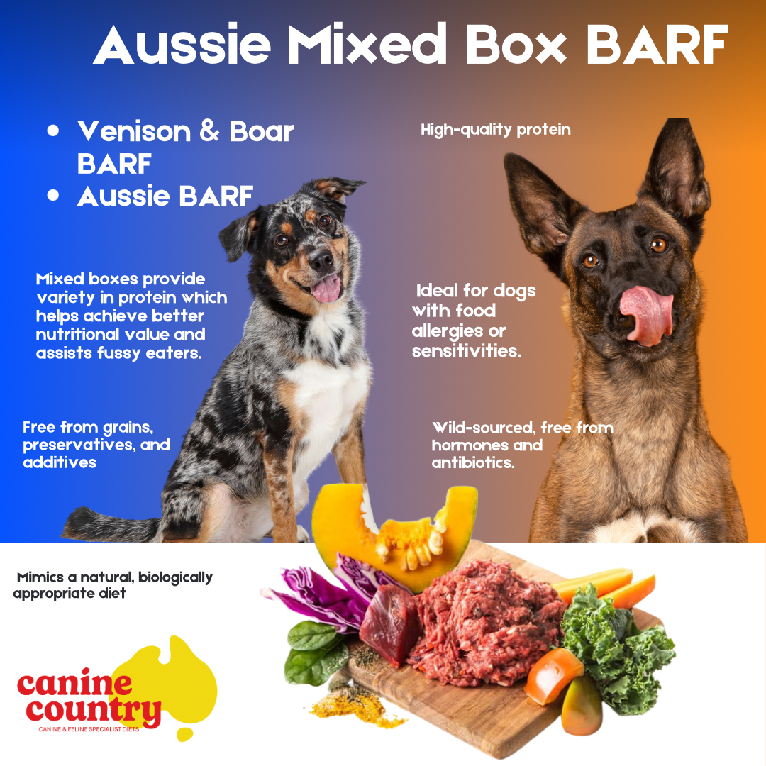 Canine Country (BARF) - Aussie Mixed Box Roo & Venison