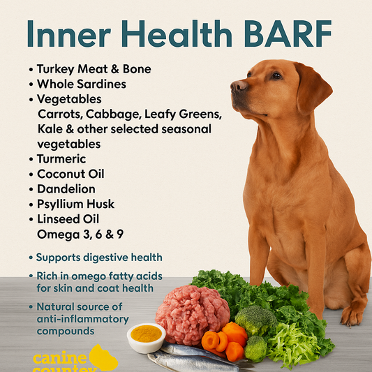 Canine Country's Inner Health BARF is available at Whiskey River Ranch