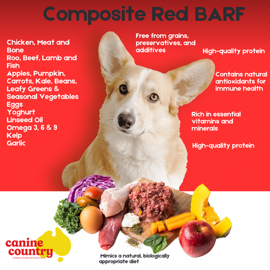 Canine Country Raw Food - Composite Red