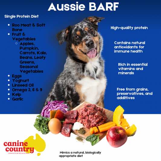 Canine Country Raw Food (BARF) - Aussie Roo (LOW FAT) Pick up Only