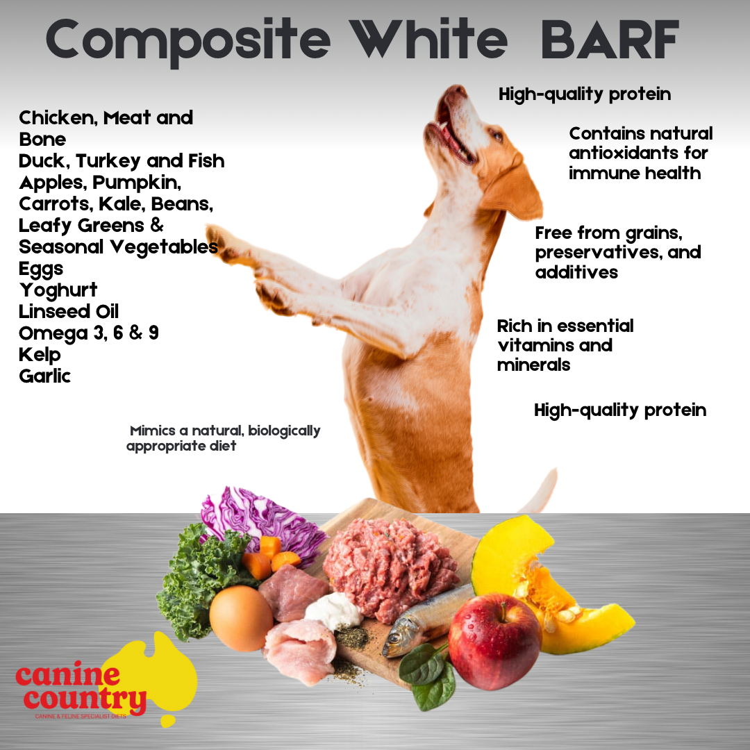 Canine Country Raw Food- Composite White