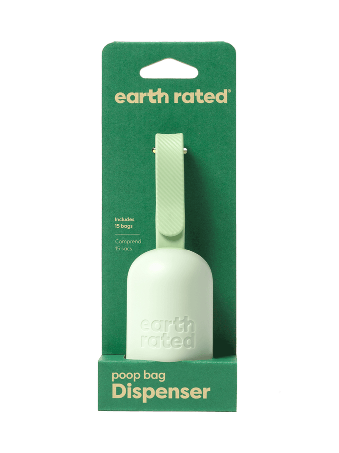 Earth Rated Poop Bag Dispenser with 15 Bags