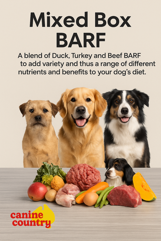 Mixed Protein BARF Box – Turkey, Duck & Beef