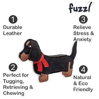 Eco Leather Toys - Sizzle the Daschund