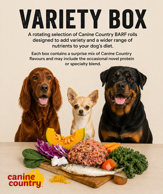 Variety BARF Box – Variety of seasonal proteins for the foodie dog!